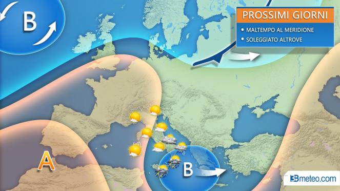 meteo 4 febbraio 2019