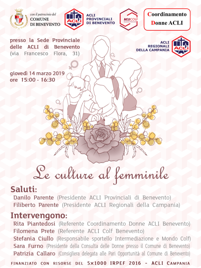 Locandina per la giornata delle donne ACLI
