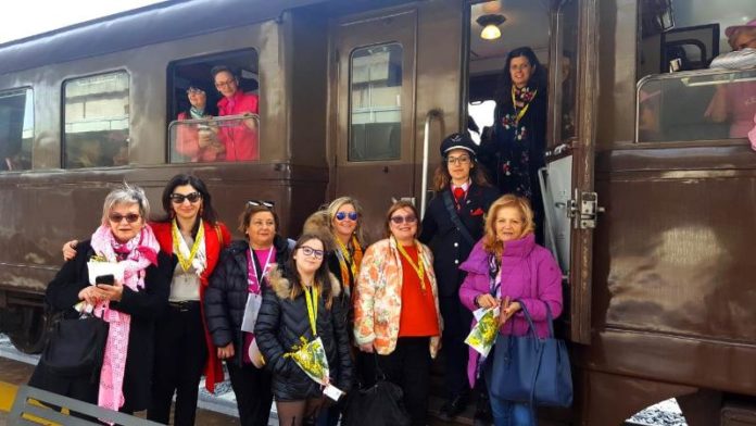treno storico con coldiretti