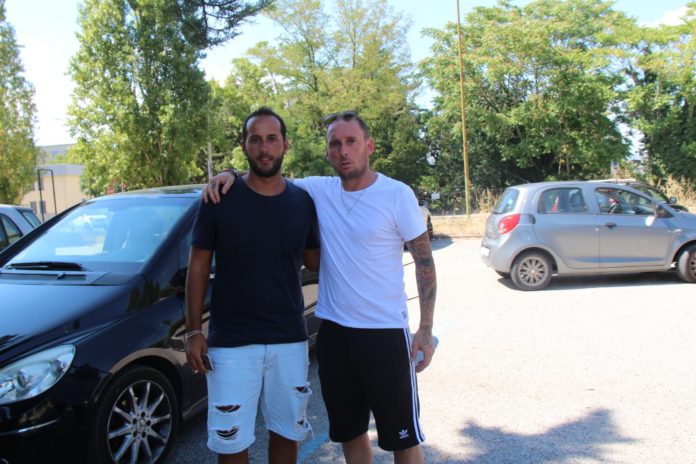Mariano Clemente con il D.s. Magliulo, Forza e Coraggio