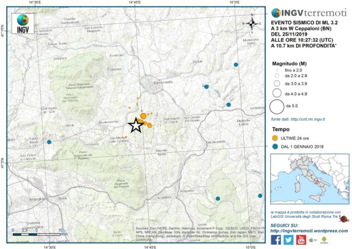 Terremoto 25 Novembre 2019