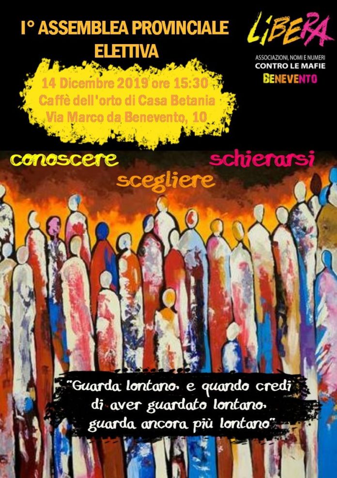 Locandina assemblea LIBERA