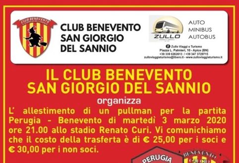 CLUB SAN GIORGIO PULLMAN PER PERUGIA