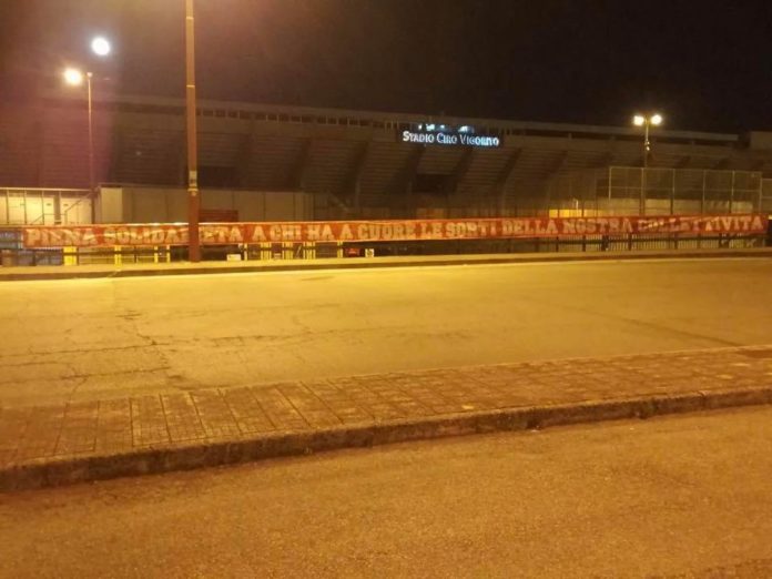 Coronavirus stadio curva sud
