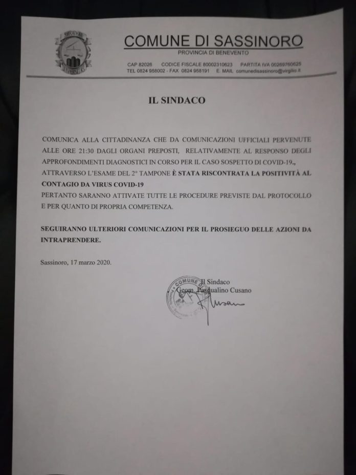 Sassinori coronavirus