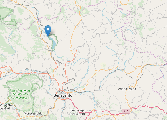 Schermata terremoti a Morcone