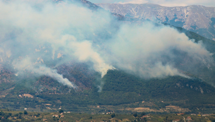 INCENDIO VALLE TELESINA 1