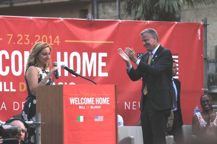 BILL DE BLASIO e Roberta MOngillo