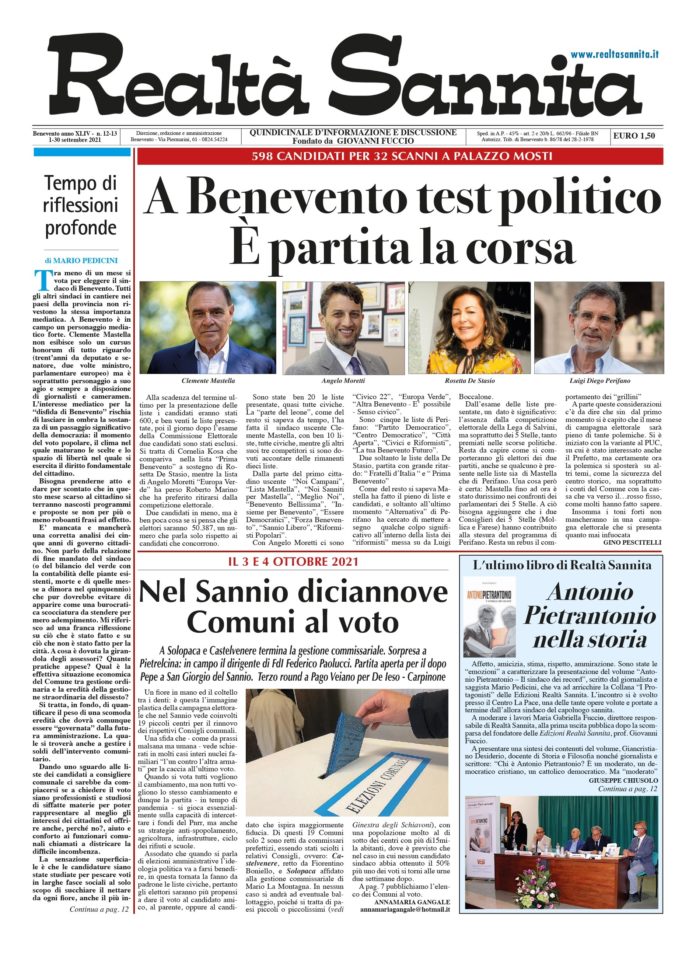 REALTA' SANNITA n° 12-13 - 2021 (Prima Pagina)