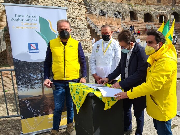 FIRMA PROTOCOLLO COLDIRETTI PARCO TABURNO