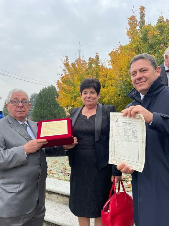 nozze d'oro Liberti Pacelli con Vice sindaco Simone