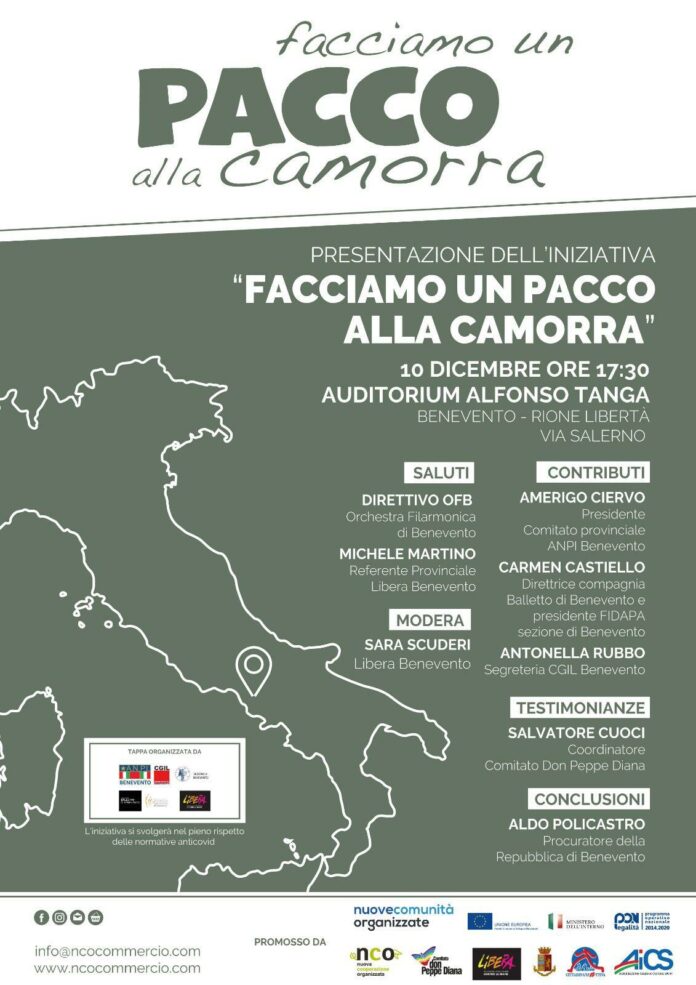 Locandina Facciamo un Pacco alla Camorra 2021