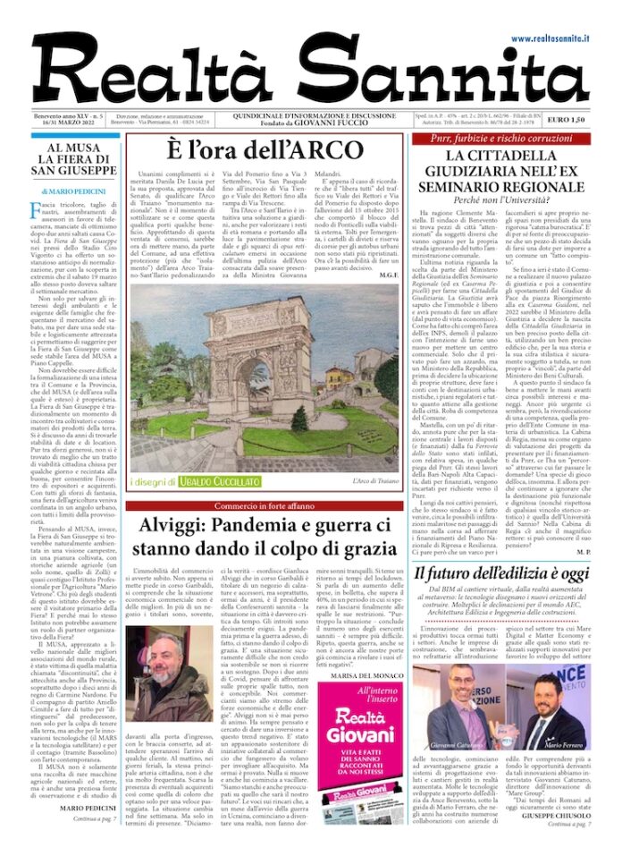 REALTA' SANNITA n° 5 - 2022 (Prima Pagina)