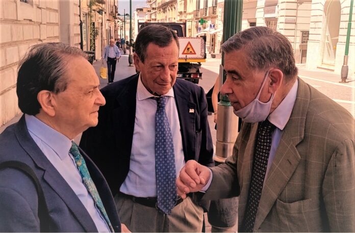 ARTURO MONGILLO E ANTONIO VERGA CON L'EX MINISTRO FRANCESCO D'ONOFRIO