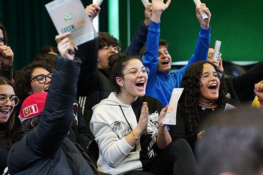 studenti durante il Green Game