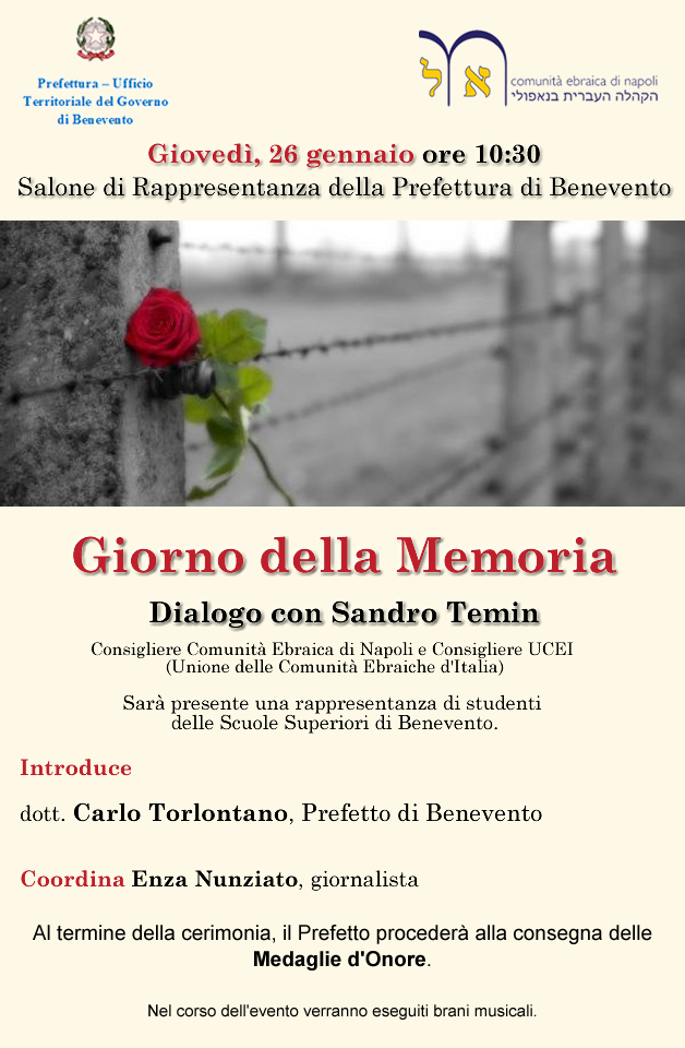 Prefettura Giornata Memoria Manifesto 26.01.2023