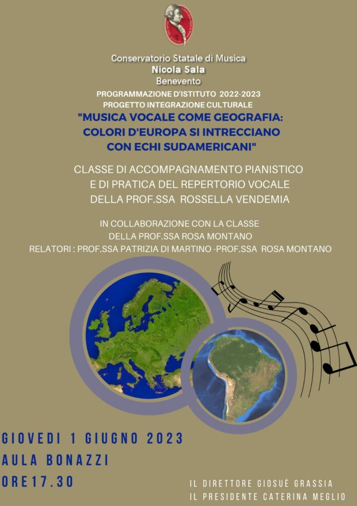 Locandina 'Musica vocale come geografia'