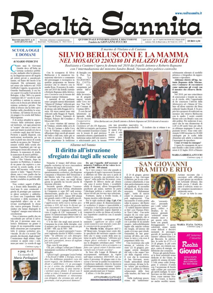 REALTA' SANNITA n° 11 - 2023 (Prima Pagina)
