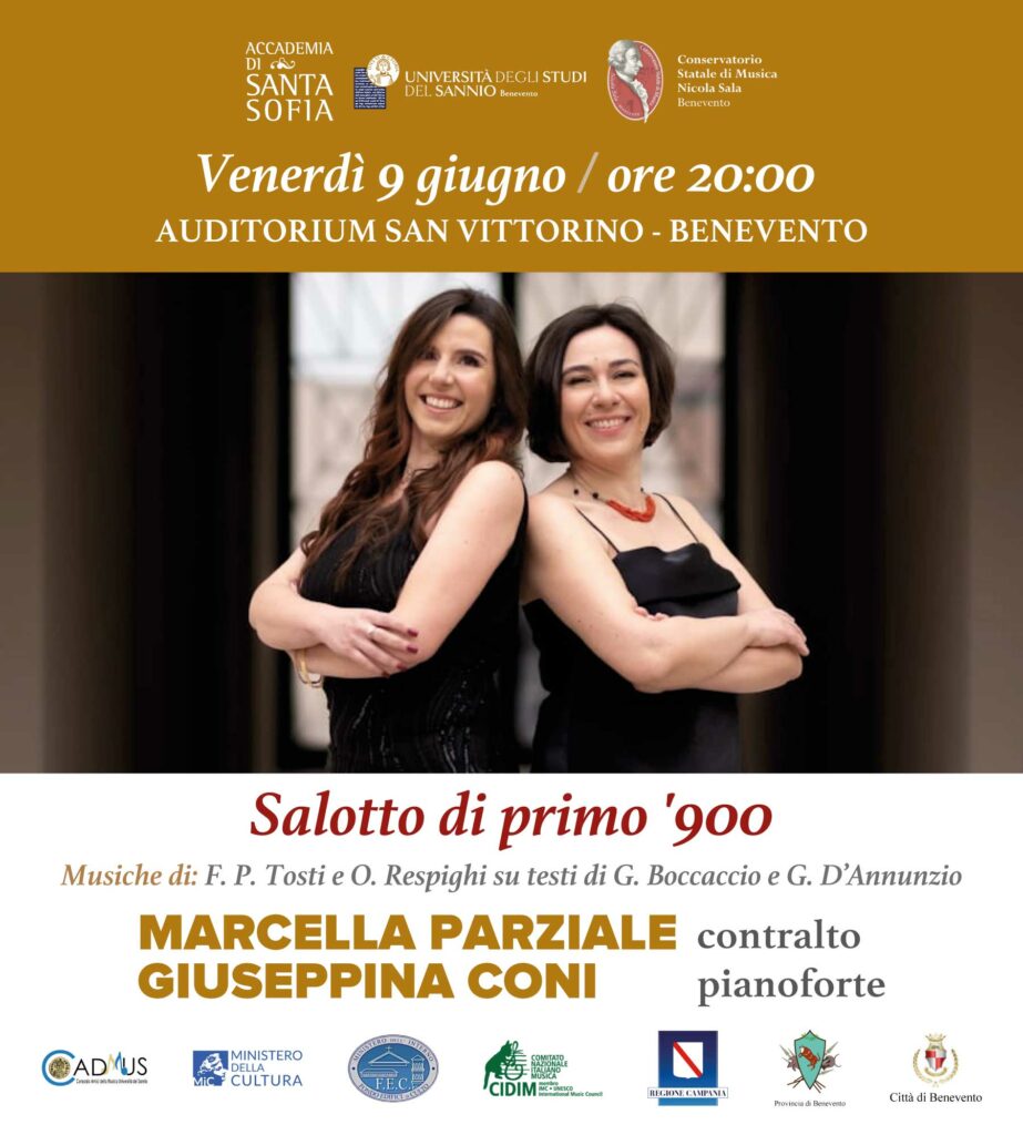 SALOTTO '900”, DI SCENA IL DUO MARCELLA PARZIALE (contralto) e GIUSEPPINA  CONI (pianoforte) | Tv7 Benevento