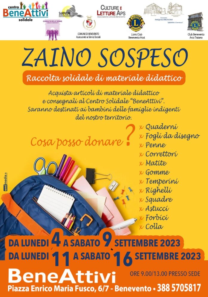 zaino sospeso locandina