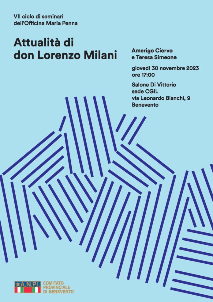 locandina seminario don Lorenzo Milani