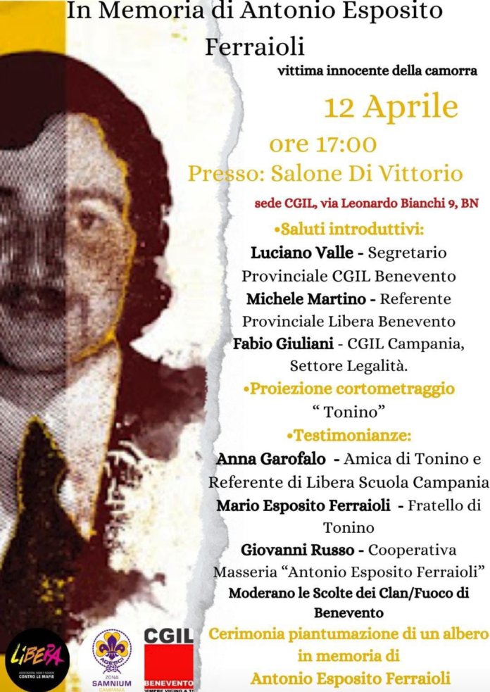 Locandina evento venerdì 12 Aprile
