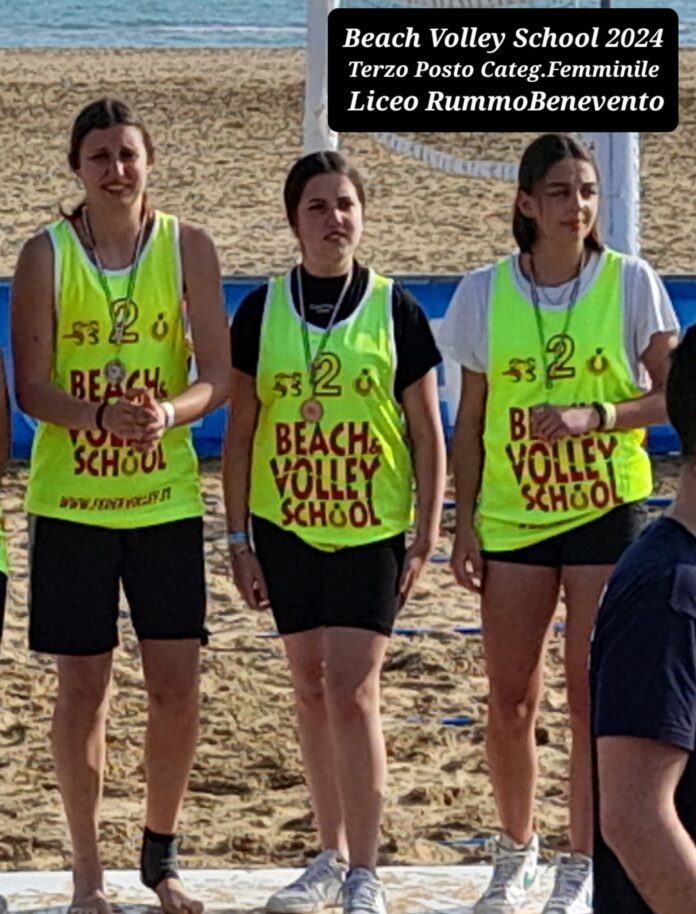 foto squadra femminile Rummo di beach Volley