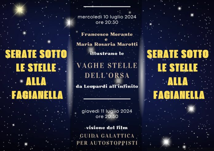 serate sotto le stelle alla fagianella