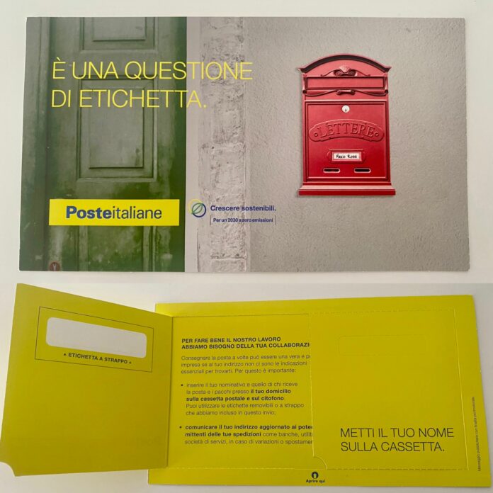 Poste Etichetta la Cassetta