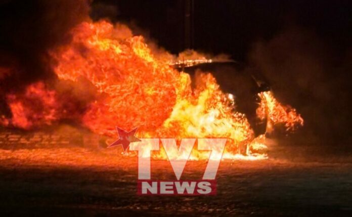 INCENDIO AUTO SANT'ANGELO A CUPOLO 3