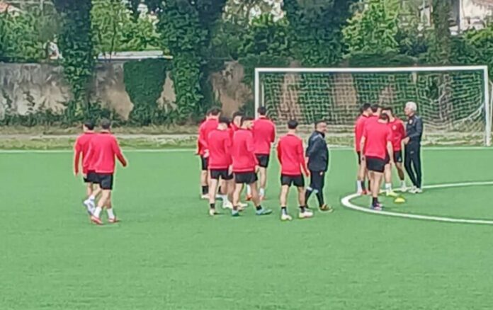 Benevento allenamento Telese Terme-7