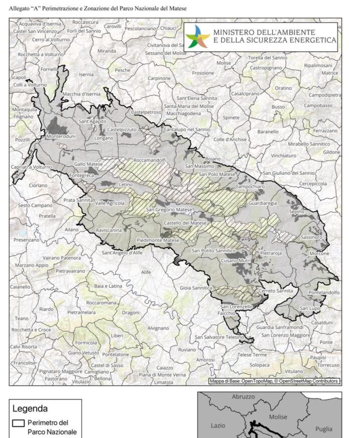 Parco del Matese cartografia