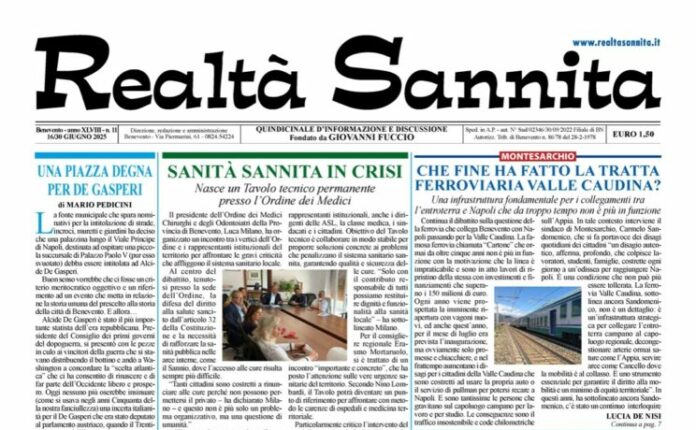 REALTA' SANNITA n° 11 - 2025 (Prima Pagina)