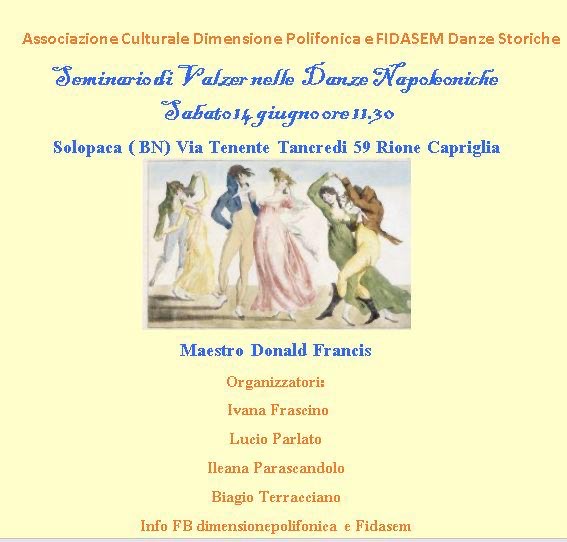 SOLOPACA DANZE NAPOLEONICHE