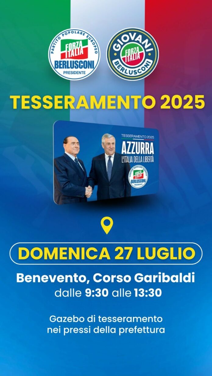forza italia tesseramento