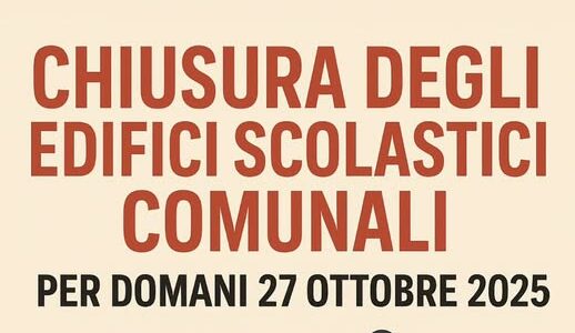 CALVI CHIUSURA ASCUOLE