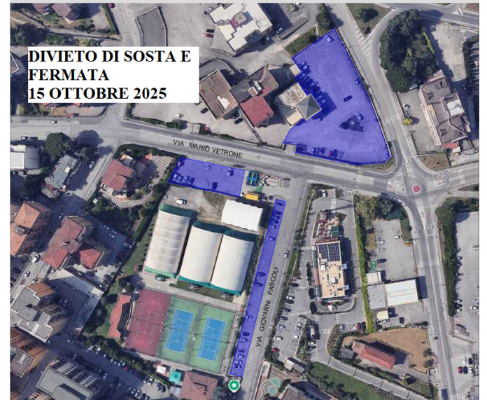 DIVIETO VIA PASCOLI - VIA VETRONE