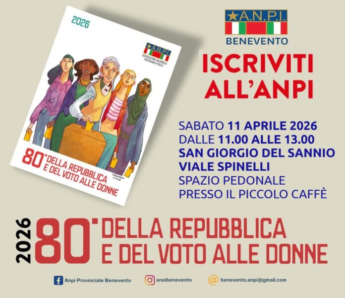 Locandina tesseramento ANPI San Giorgio 2026