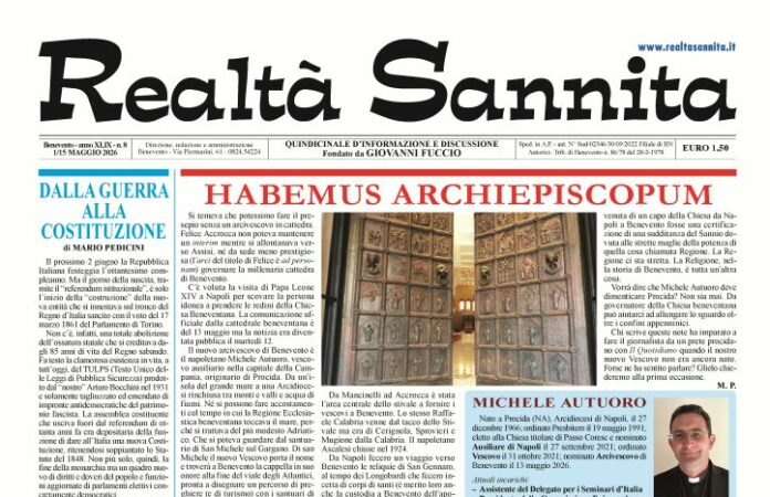 REALTA' SANNITA n° 8 - 2026 (Prima Pagina)